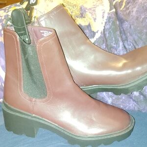 Time and Tru Maroon Ankle Boots